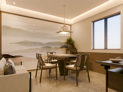 新中式中古风棋牌室 娱乐休闲室