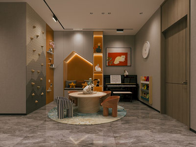 现代儿童娱乐空间 钢琴室