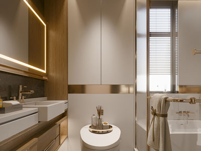 现代轻奢酒店卫浴间 洗手间