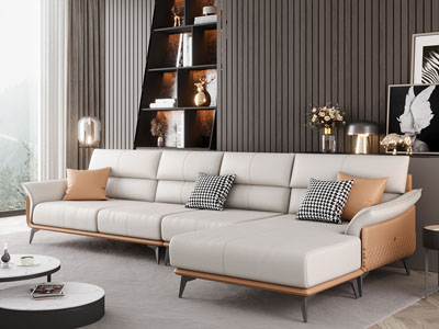 现代转角多人沙发3d模型 现代转角多人沙发