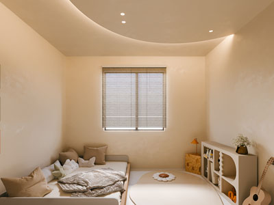 侘寂风奶油风卧室 儿童房 男孩房