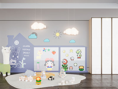 现代儿童娱乐空间 游戏室