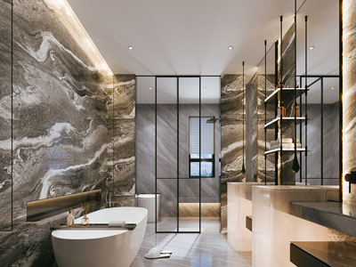 现代卫浴间 洗手间