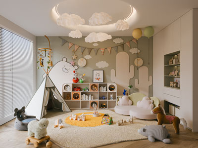 现代儿童娱乐空间 游戏室