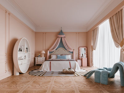 现代卧室 儿童房 公主房 女儿房