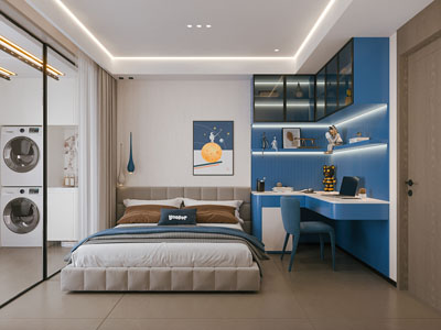 现代卧室 儿童房
