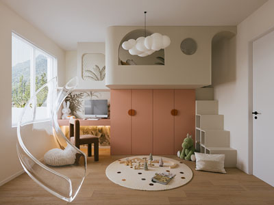 现代卧室 儿童房