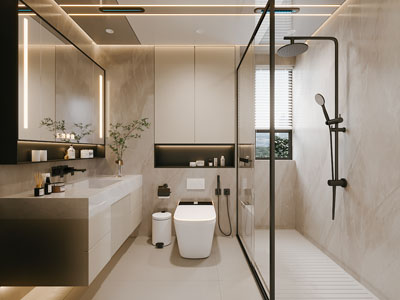 现代卫浴间 洗手间