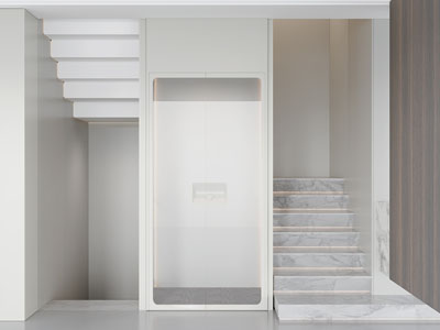 现代楼梯间 电梯间3d模型 现代楼梯间 电梯间