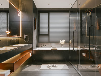 现代卫浴间 洗手间