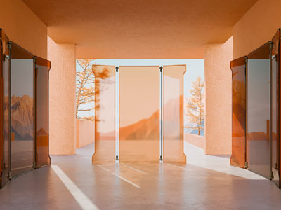 现代玻璃屏风3d模型 现代玻璃屏风