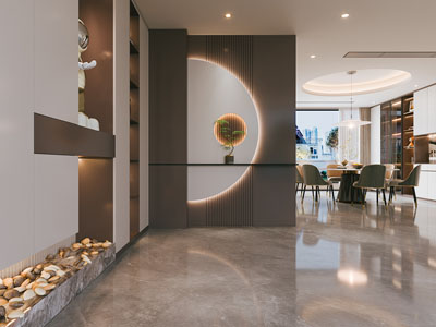 新中式玄关门厅 鞋柜