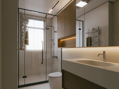 现代卫浴间 洗手间