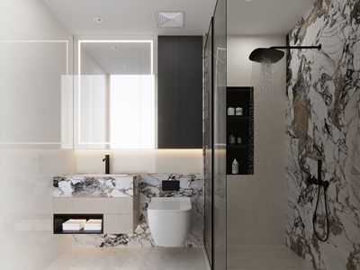 现代卫浴间 洗手间