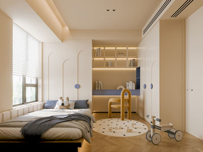 现代卧室 儿童房 男孩房