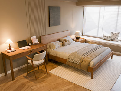 现代中古风卧室