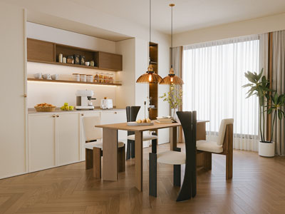 现代奶油风餐厅