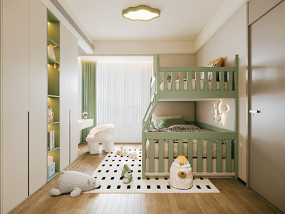 现代卧室 儿童房 公主房