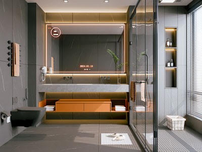 现代卫浴间 洗手间