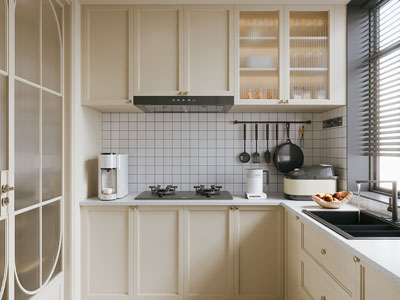 法式奶油风厨房