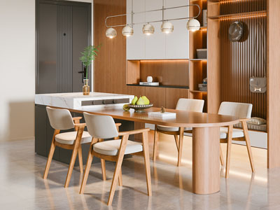 现代中古风餐厅