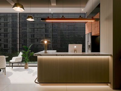 现代收银台 操作台 水吧台