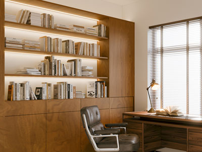 现代中古风书房