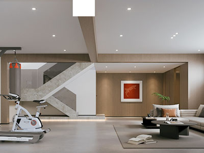 现代家居健身房 休闲室