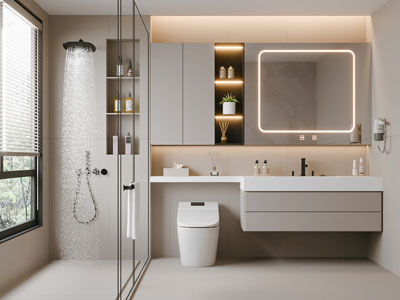 现代卫浴间 洗手间