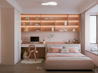 现代榻榻米卧室 儿童房