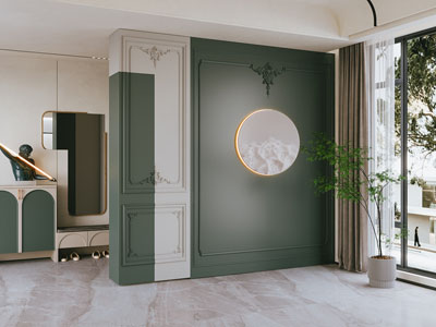 法式轻奢玄关门厅