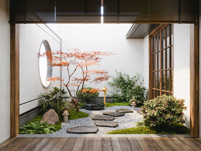 新中式庭院景观园艺小品