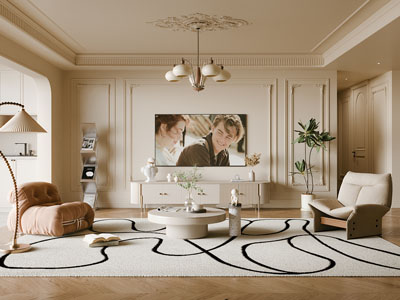 法式奶油风客厅