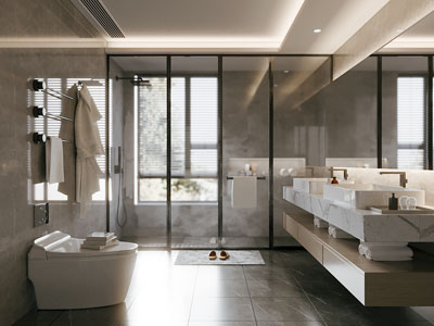 现代卫浴间 洗手间