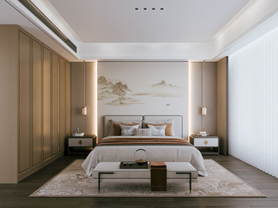 新中式中古风卧室