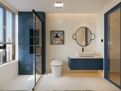 现代儿童卫浴间 洗手间