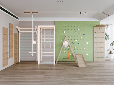 现代儿童游乐室 娱乐空间