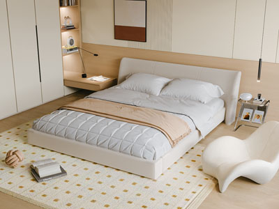 现代奶油风卧室