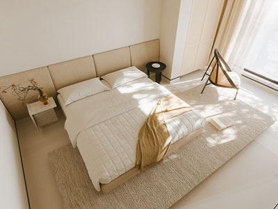 现代奶油风卧室