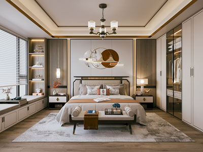 新中式卧室
