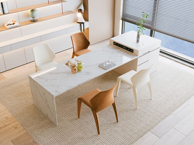 现代餐厅餐桌椅组合