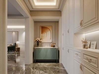 现代轻奢玄关门厅 端景