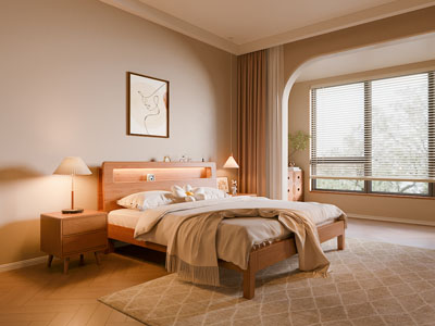 现代中古风卧室