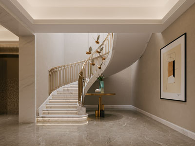 现代轻奢楼梯间