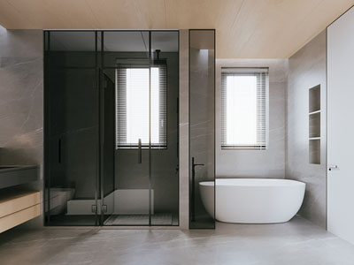 现代卫浴间 洗手间