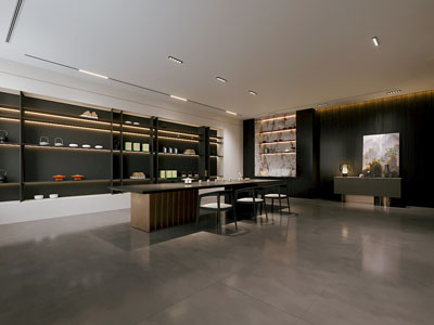 现代暗黑风茶室