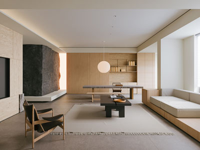 现代中古风客厅