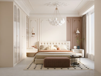 法式奶油风卧室