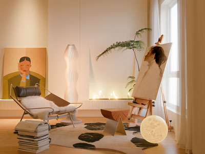 现代画室 休闲室