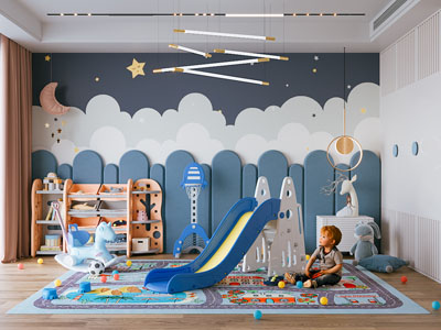 现代儿童娱乐空间 游戏室